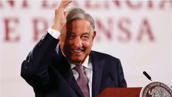  ?? /EFE ?? El presidente de México, Andrés Manuel López Obrador, dará su informe anual de gobierno este domingo.