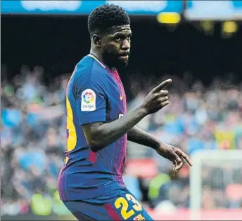  ??  ?? Samuel Umtiti espera que los rectores del Barça