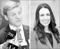  ??  ?? A file combo of English (left) and Ardern taken in Wellington. — AFP photo