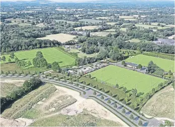  ?? ?? How the Centre for Outdoor Sport, in Burgess Hill, will look
Image: Mid Sussex District Council