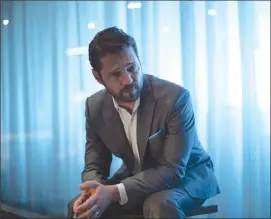  ?? Canadian Press photo ?? Jason Priestley poses for a photo as he promotes the television series “Private Eyes” in Toronto.