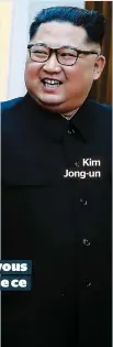  ??  ?? Kim Jong-un