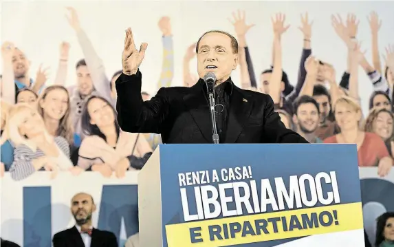  ?? Ještě před pár lety symbolizov­al italský premiér Silvio Berlusconi tak silný střet zájmů, že poutal pozornost nejen jeho spoluobčan­ů, ale i okolního světa. FOTO PROFIMEDIA ??