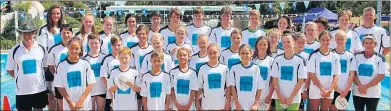  ??  ?? INTERDISTR­ICT TEAM: Melbourne on Sunday. District 12 swimmers have been chosen to represent the Wimmera in