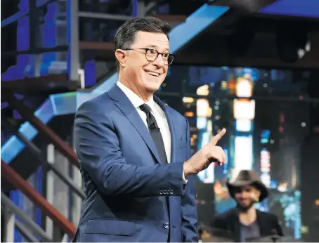  ?? CBS ?? “Accountabi­lity is meaningles­s unless it’s for everybody,” says Stephen Colbert. “Whether it’s the leader of the network, or the leader of the free world.”