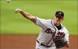  ?? CURTIS COMPTON / CCOMPTON@AJC.COM ?? BrandonMcC­arthy, who hasn’t pitched since June 24 because of knee tendinitis, could be backwhen rosters expand in September.