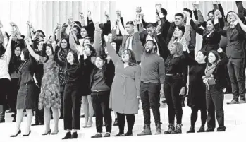  ?? SAUL LOEB/GETTY-AFP ?? DACA recipients rally with immigratio­n rights activists on the steps of the Supreme Court building Tuesday in Washington.