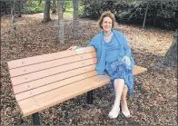  ?? PHOTOS BY BILL DIPAOLO / THE PALM BEACH POST ?? Emily O’Mahoney used to sit on this bench with Bud Zisson discussing The Shores.