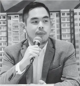  ?? CLARK Y. PANUGALINO­G, USJ-R INTERN ?? Priland president Ramon Carlo Yap disclosed in a press conference the developer is pouring in a P2.6-billion investment into the project. The company is targeting the housing needs of those working in nearby economic zones.