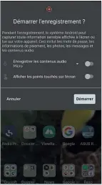  ??  ?? L’Enregistre­ur d’écran est accessible depuis le volet des actions rapides d’Android 11.