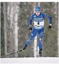  ?? FOTO: AP ?? Lukas Hofer aus Italien gewinnt den Sprint in Östersund.