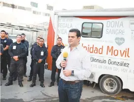  ?? ESPECIAL La unidad móvil Jesús Dionisio González se instaló en el municipio. ??