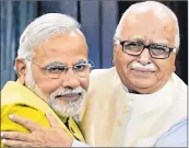  ??  ?? File photo of LK Advani and Narendra Modi.