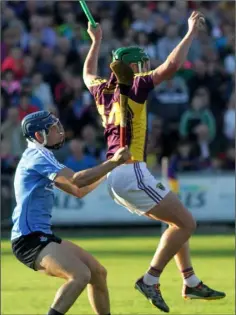  ??  ?? Full-forward Conor McDonald rises above Eoghan O’Donnell.