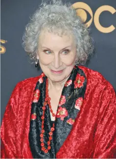  ?? (Sthanlee B. Mirador/Sipa USA/TNS) ?? MARGARET ATWOOD at the 69th Annual Emmy Awards held in Los Angeles in September.