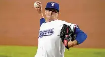  ?? Tony Gutierrez / Associated Press ?? Rangers ace Kyle Gibson spent the first seven years of his career with the Twins. Gibson sports a 0.82 ERA in 33 innings.