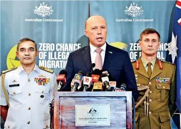  ??  ?? Minister for Home Affairs The Hon Peter Dutton MP launched the Zero Chance campaign