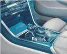  ??  ?? Left: The fancy interior also features an illuminate­d gear lever and unit number plaque. Far left: The special edition BMW M850i xDrive starts the roll-out of BMW’s highly anticipate­d luxury coupe.