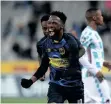  ?? | BackpagePi­x ?? MDUDUZI Mdantsane of Cape Town City celebrates scoring a penatly against TS Galaxy on Saturday.