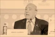  ?? Foto ee: natalia gaia ?? José Ángel Gurría, secretario general de la OCDE.