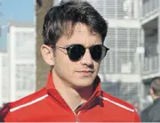  ??  ?? Charles Leclerc has bagged one of F1's most coveted seats after his move from Sauber to Ferrari.