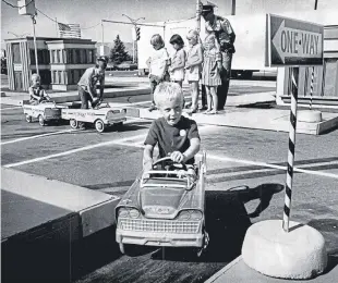  ?? Picture: The Denver Post via Getty Images. ?? In the 70s, Safety Town was created for youngsters to drive their toy cars through to learn about safety.