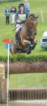  ??  ?? Tom and the talented ‘Toledo’ at Bramham last year: ‘He’s a freak, he’s different to ride’