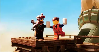  ??  ?? Elizabeth Banks and Chris Pratt voice in “The LEGO Movie 2: The Second Part”