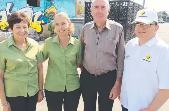  ??  ?? HELPING HAND: Kicking off the CBA Christmas Drought Appeal are (from left) Daphne Nolan, Kathy Cullen, Greg Jaques and John McDougall.