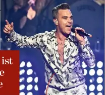  ??  ?? ROBBIE WILLIAMS, 43. Der Sänger hat nach der Geburt seiner Tochter aufgehört zu rauchen. „Von drei Packungen am Tag bin ich auf null. Vater zu werden heißt: entscheide­n, was im Leben wichtig ist“, so der Popstar.