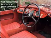  ??  ?? Well-reassemble­d interior is in great condition