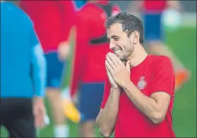  ?? FOTO: PERE PUNTÍ ?? Stuani, ambicioso Quiere ser importante en el Girona y la selección