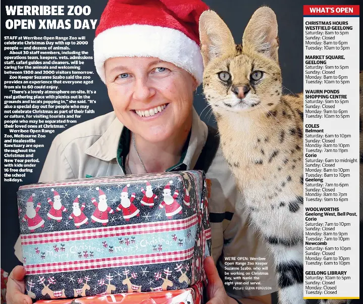 WERRIBEE ZOO OPEN XMAS DAY PressReader