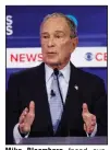  ?? (AP/Patrick Semansky) ?? Mike Bloomberg faced sustained attacks Tuesday night that gave him the opportunit­y to perform better after a shaky debate a week earlier.