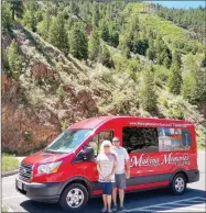  ?? Photograph­s submitted ?? Donnie and Lora Garner of Pea Ridge with the Making Memories van.