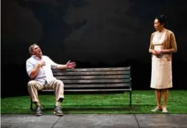  ?? KAT HUMES/GBPT ?? Dan Lauria and Jodi Long in “Just Another Day” at Great Barrington Public Theater.