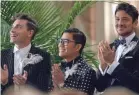  ?? NETFLIX ?? From left, Jeremiah Brent, Thai Nguyen and Gabriele Bertaccini in an episode of “Say I Do.”