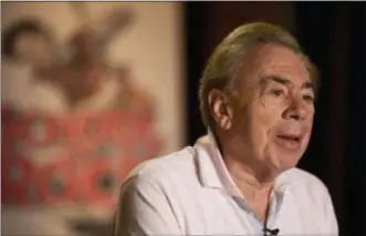 ?? DAMIAN DOVARGANES — THE ASSOCIATED PRESS ?? Andrew Lloyd Webber appears during an interview at Hollywood Pantages Theatre in Los Angeles on Thursday.