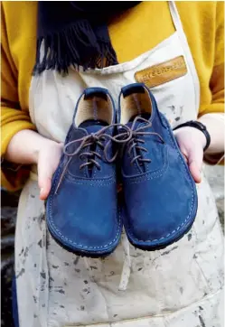  ??  ?? ABOVE Customers value the perfect fit, good looks and green ethos – some have purchased from the company for the past30 years or so. While Green Shoes already offers footwear made of vegan microfibre­s, Alison is keen to explore entirely plant-based ‘leather’