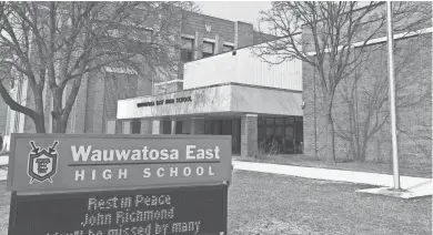  ??  ?? Wauwatosa East High School was the subject of a shooting threat in January.