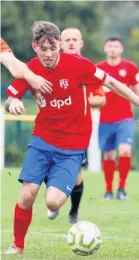  ??  ?? Hinckley AFC in action