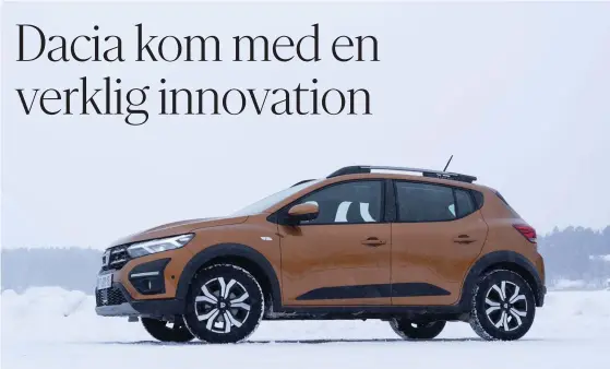  ??  ?? Dacia Sandero Stepway kan i sin tredje generation redan se andra småbilar i vitögat.