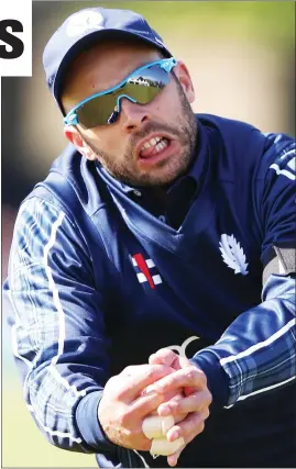  ??  ?? Kyle Coetzer says he feared he would not bowl another ball this year after cricket was shut down by the pandemic