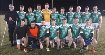  ??  ?? St Nicholas, who beat Clan Na Gael in their Under-20 football championsh­ip match.