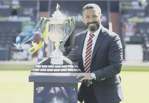  ??  ?? Derek Mcinnes says speculatio­n linking him with Sunderland has not been a distractio­n in the build-up to today’s Scottish Cup final.