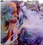  ?? — Reuters ?? Revellers take part in the Monsoon Holi festival in Madrid, Spain, on Sunday.