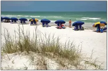  ?? (File Photo/ AP/Craig Litten) ?? The main beach at Caladesi Island State Park, a barrier island along the Gulf of Mexico, on Florida’s West Coast is seen May 21, 2008.