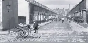  ??  ?? Newly digitised footage from the 1920s shows Belfast City Hall (left), and (above) a street scene without today’s heavy traffic