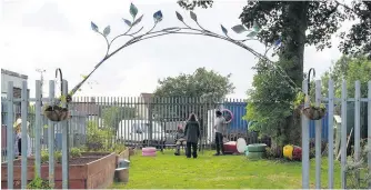  ??  ?? Grand entrance The welcoming archway is a wonderful introducti­on to the site