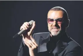  ??  ?? British singer George Michael, pictured performing during a charity benefit in 2012, sold over 100 million albums worldwide. AFP/Getty Images file